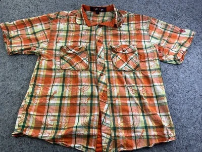 Red Ape Men’s Embroidered Button-Up Shirt Size L Casual Streetwear - Image 1 of 4