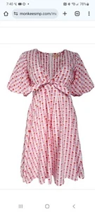 Marea by Liz Joy Cisco Minikleid Gr. S 100% Baumwolle gefüttert Made In India - Bild 1 von 17