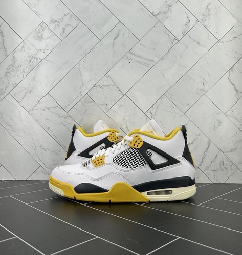 Nike Air Jordan 4 Retro Vivid Sulfur Yellow White BRAND NEW Size 7