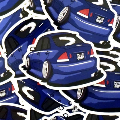 Pegatina de vinilo Lunatics azul Lexus IS300/Altezza Stance 4 pulgadas Foto 1 de 2