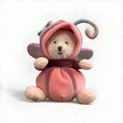Bukowski Bears - Pink Ziggy Butterfly/Moth  6" Plush Designed In Sweden 2023 - Image 1 of 4