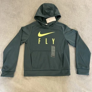 Kinder Jugend Nike Therma Fit türkis Neon Pullover Hoodie Sweatshirt Größe M neu mit Etikett - Bild 1 von 9