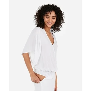 Express Surplice Kimono Thong Bodysuit XS - Picture 1 of 3