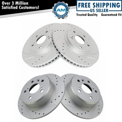 Conjunto de rotores de freio dianteiro e traseiro para 1999-2003 Lexus RX300 - Imagem 1 de 4