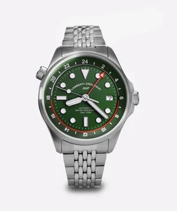LAMBERTI OROLOGIAI Ref. 23925V DOPPIETTO GMT. Automatico, zaffiro, 100mt - Picture 1 of 6