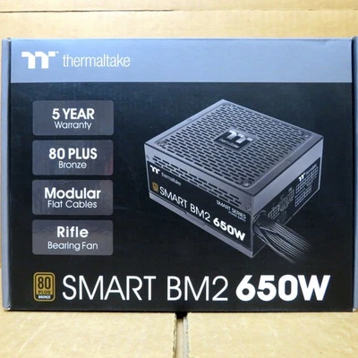 New Thermaltake BM2 650W (Semi Modular) 80 Plus Bronze Certified Power Supplies - Image 1 of 4