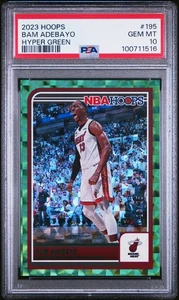 Aros Panini NBA 2023 Bam Adebayo #195 Hyper Green/25 PSA 10 - Imagen 1 de 2