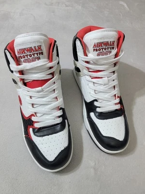 Zapatilla deportiva Airwalk Prototype 600F para hombre 9,5 roja blanca negra de caña alta retro monopatín Foto 1 de 4
