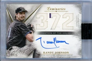 2018 Topps Luminaries Randy Johnson 372 Patch Autograph /15 Sealed - Picture 1 of 2