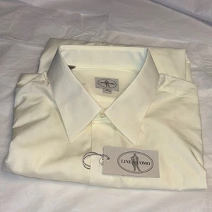 Linea Uomo hellgelbes Herren Hemd 17-32/33 Neu mit Etikett - Bild 1 von 13