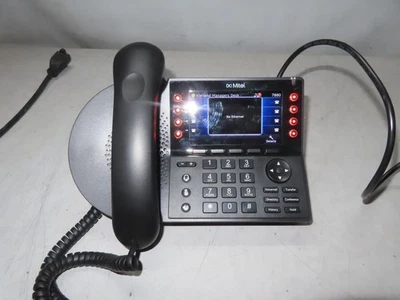 ShoreTel Mitel IP 485G IP485G 260-1264-05 IP Gigabit POE Telephone TESTED - Image 1 of 4