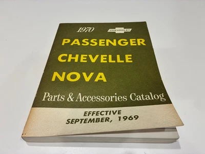 1970 Chevrolet пассажирский Chevelle Nova каталог запчастей и аксессуаров сентябрь 1969 - Изображение 1 из 4