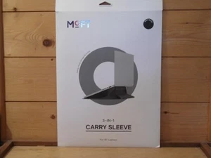 MOFT 3 in 1 Laptop Carry Sleeve with Stand for Laptops up to 16" -Black (SEALED) - Picture 1 of 16