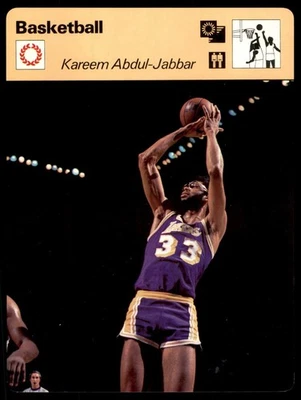 Sportscaster 1977 #02-03 Kareem Abdul-Jabbar - baloncesto casi nuevo/como nuevo Foto 1 de 2