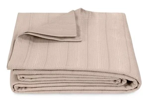 Matouk Augusta Full / Queen Coverlet 94 x 97” Dune New - Picture 1 of 5