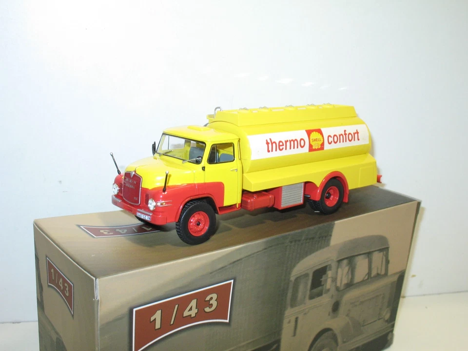 1:43 Altaya, MAN KURZHAUBER Shell, Camion D'Altro Tempo - Immagine 1 di 3