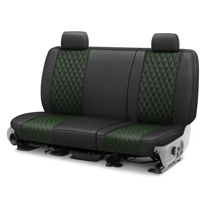 For Jeep Grand Cherokee L 21-24 Seat Cover Faux Leather Diamond Shield Quilted - Image 1 of 3