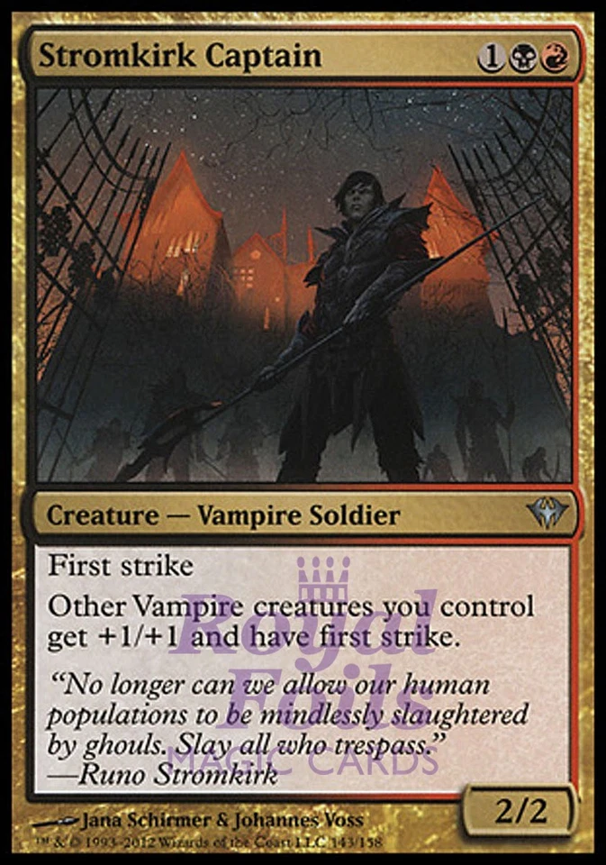 Stromkirk Captain 1x FOIL DKA MTG Dark Ascension Uncommon NM black red - Image 1 of 1