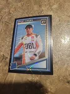 Brent Crews 2025 Donruss Racing #98 OPTIC BLACK VELOCITY /39 RATED ROOKIE - Picture 1 of 3