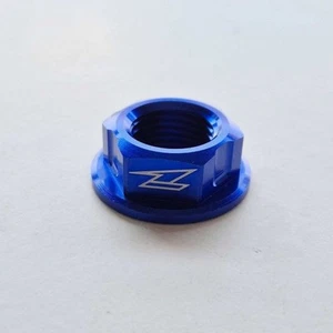 Tuerca de eje delantera Zeta - M16 x 1,5 - CR125/250 02-07 CRF250/450 CRF250/450X (azul) - Imagen 1 de 5