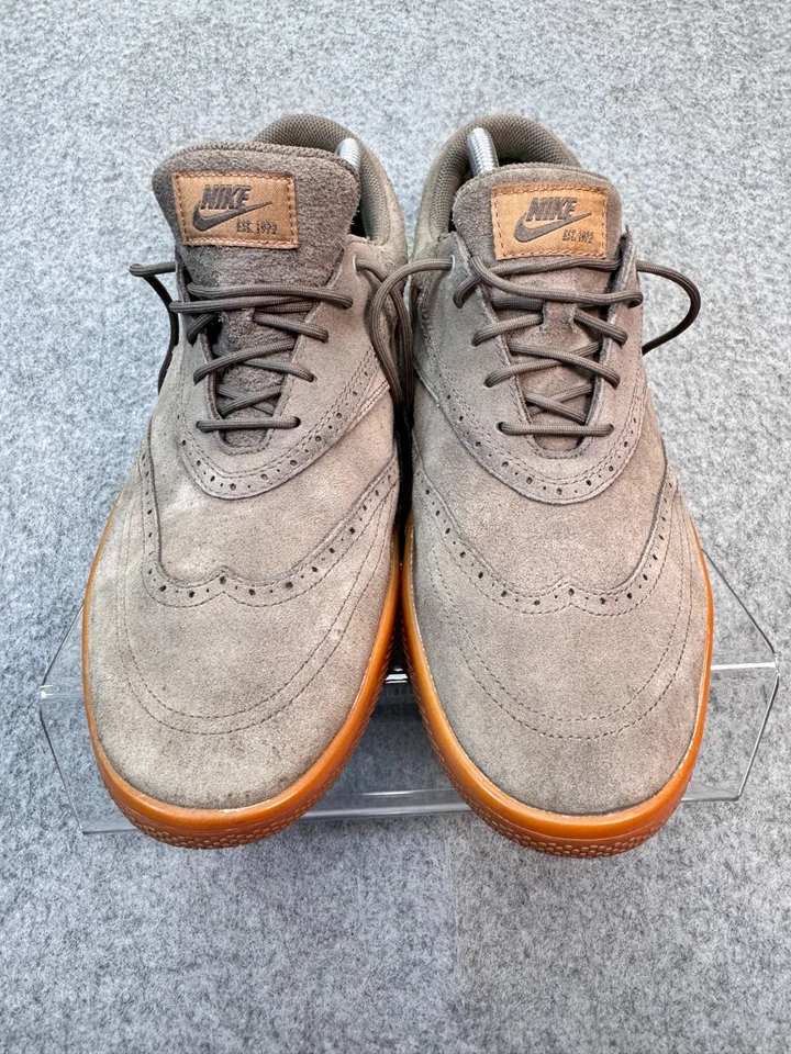 Nike Lunarlon Swingtip Suede Spikeless Golf Shoes Men’s 11 Ridgerock / Gum - Image 1 of 4