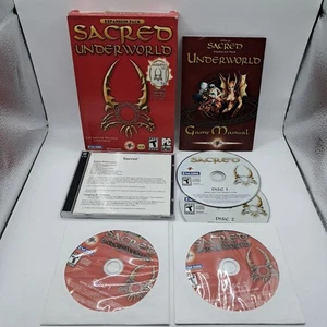 Sacred & Sacred: Underworld Expansion Pack (PC CD-Rom, 2005) CIB komplett in Box - Bild 1 von 18