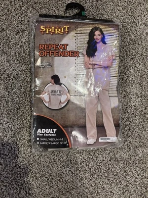 Spirit Repeat Offender Costume For Women Adult Size L/XL 12-16 - Image 1 of 4