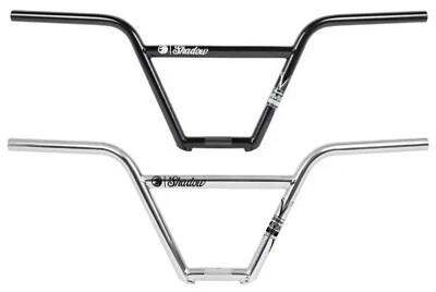 SHADOW CROWBAR SG 4 PC BMX BICYCLE BARS HANDLEBARS MATTE BLACK - CHROME NEW - Image 1 of 4