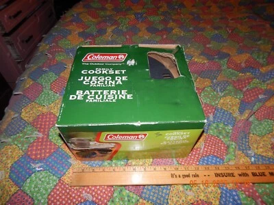 Juego de cocina de camping antiadherente de colección Coleman de 5 piezas de grado comercial de alta resistencia Nuevo de Lote Antiguo Foto 1 de 4