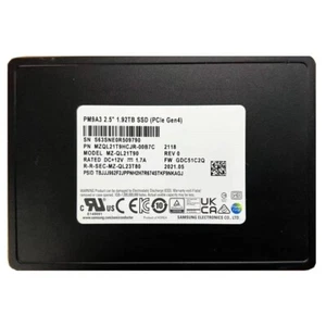 99% Health Samsung PM9A3 1.92TB 2.5'' U.2 NVME PCIE4.0 MZQL21T9HCJR-00B7C SSD - Picture 1 of 1
