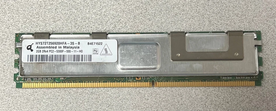 2GB 2Rx4 PC2-5300 HYS72T256920HFA-3S-B - Image 1 of 1