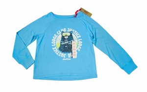 JUSTICE Long Sleeve Raglan Graphic Tee Shirt Size S (7-8) NEW - Picture 1 of 6