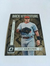 2016 Donruss Optic Josh Hamilton Back To The Future Insert Texas Rangers SP
