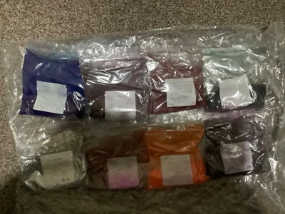 EazyColours Water Soluble Dye Set 7 colors x 25g + free Glitter 50g FDA approved - Image 1 of 4