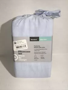 Funda de almohada estándar de fácil cuidado azul claro hecha por diseño conjunto de 2 - Imagen 1 de 2