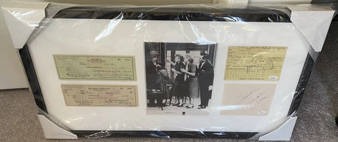 Desi Arnaz William Frawley Vivian Vance Lucille Ball Signed I LOVE LUCY Frame Cover