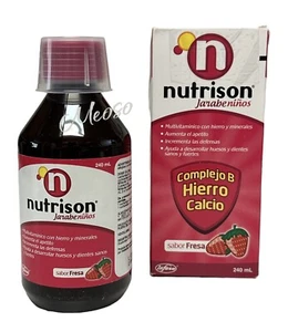 Nutrison Syrup kid increases appetite IRON, COMPLEX B, CALCIUM Vitamin & MINERAL - Picture 1 of 8