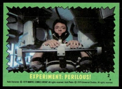 Tarjeta Topps del programa de televisión The Incredible Hulk 1979 #2 (nuevo) Foto 1 de 2