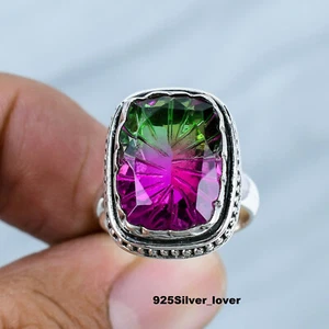 Multi Turmalin Edelstein 925 Sterlingsilber Ring Muttertag Schmuck MA-142