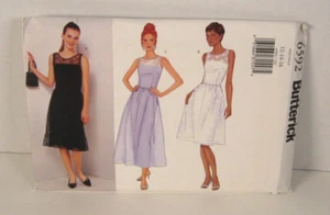 Butterick 6592 Easy Dress w/ Contrast Overdress Misses' 12-16 Pattern Uncut - Picture 1 of 3