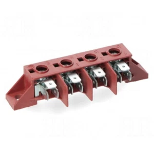 Morsettiera per collegamenti elettrici forno 4 faston per alte temperature - Imagen 1 de 3