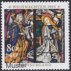 Specimen, Germany ScB790 Christmas, Stained Glass Windows, Annunciation - Picture 1 of 1
