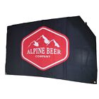Panneau drapeau bannière Alpine Beer Brewing Company 58" x 36" large
