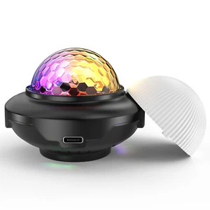 Mini USB Party Magic Ball Light LED Party Disco RGB Rotating Car Home DJ Lights - Picture 1 of 17