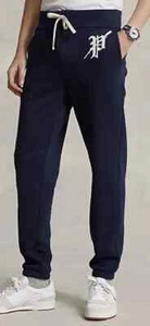 Men Polo Ralph Lauren Navy Jogger Gothic “P” Logo Pockets 710952066001 Size 2XL - Picture 1 of 3