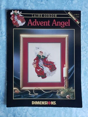 Dimensions #260 ADVENT ANGEL Cross Stitch PATTERN Only Christmas Laine Gordon - Image 1 of 4