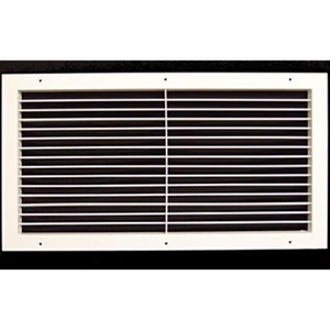 HVAC PREMIUM 30 in x 12 in ADJUSTABLE Return Air Filter Alum 30x12 Grille, White - Picture 1 of 15