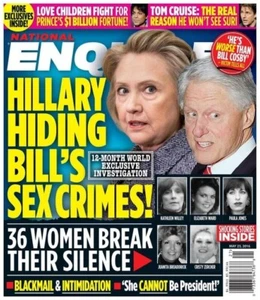National Enquirer 23. Mai 2016 / Hillary versteckt Bills Sexverbrechen! - Bild 1 von 1