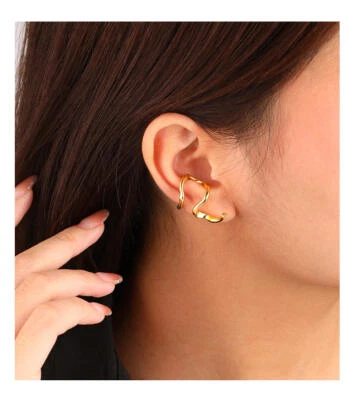 Cuff Earring 925 Sterling Silver Ear Wrap Clip Earring Christmas Jewelry Gift - Image 1 of 4