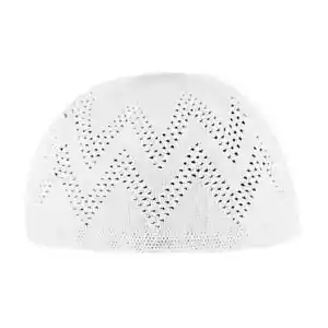 White Turkish Quality Kufi/TOPI/Skull Cap/NAMAZ TOPI/Salah/ TOPI/Muslim Cap. - Picture 1 of 2